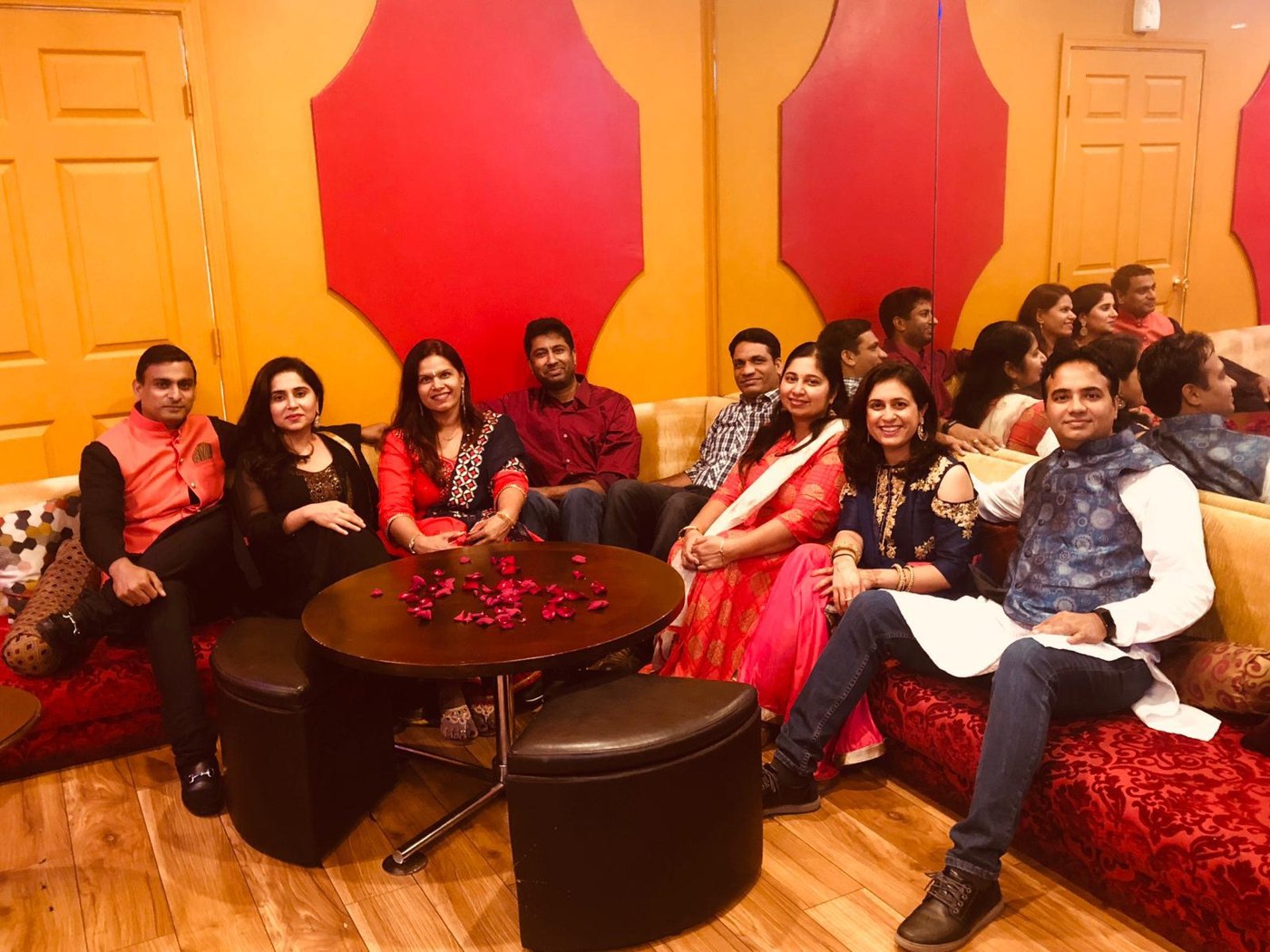 Comfortable sofa seating for family and friends at Chennai Kings